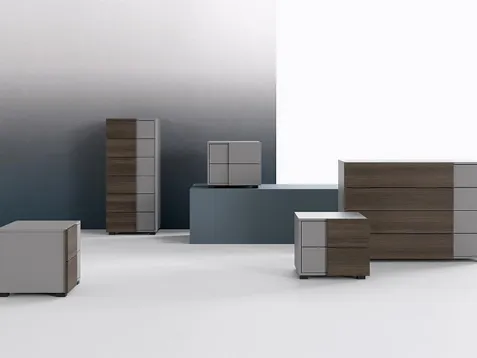 Gruppo Notte in legno e laccato opaco Background di Mab