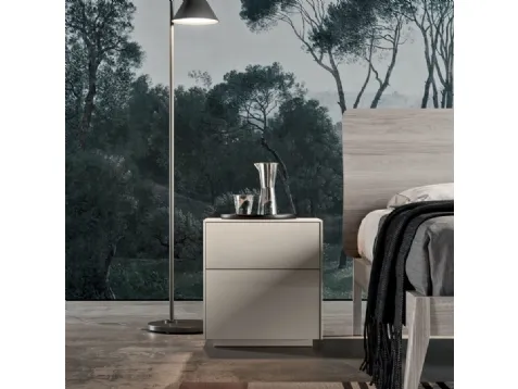 Comodino moderno in laccato opaco Gruppo Onice di Orme