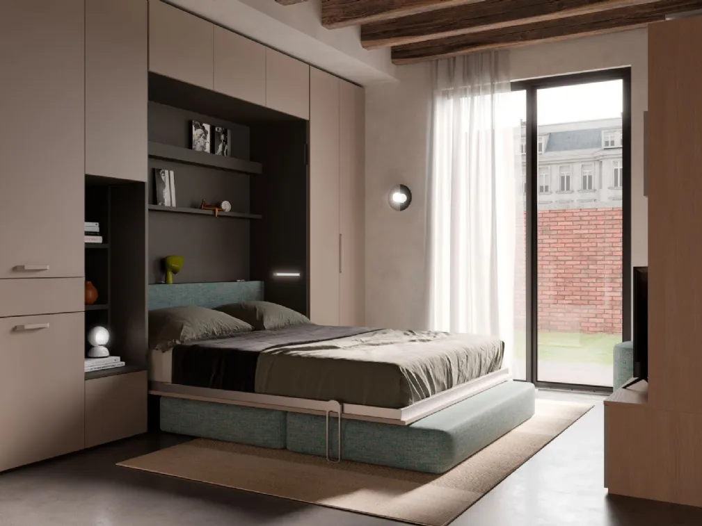 Letto a scomparsa Magic Matrimoniale di Nardi Interni