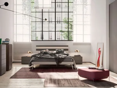 Letto con testiera moderna Segno di Orme