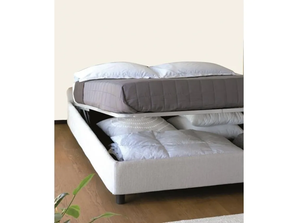 Letto in tessuto Sommier con contenitore di Hoppla