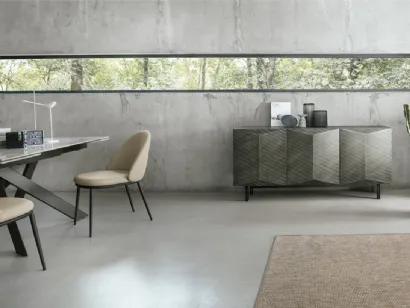 Madia Dalia 180 in laccato spazzolato di Target Point