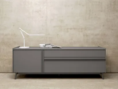 Madia dal design moderno e semplice in laccato opaco di Mab
