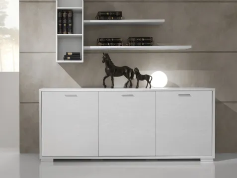 Madia Jazz composizione J071 finitura Bianco Frassino di Gierre Mobili