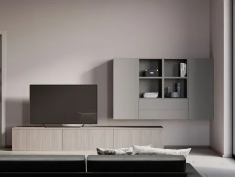 Parete Attrezzata Living Modul Box di Nardi Interni