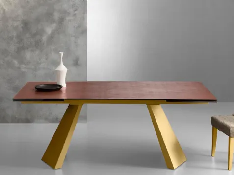 Tavolo di design in laminato Pechino Oro di Eurosedia