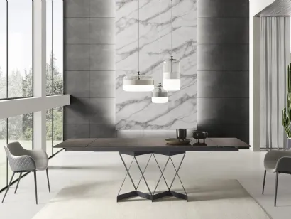 Tavolo T1307A Flame 180 in laminato di Zamagna