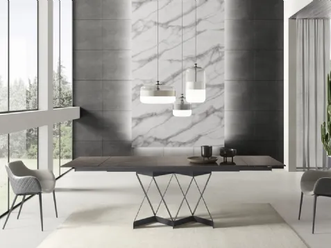 Tavolo T1307A Flame 180 in laminato di Zamagna