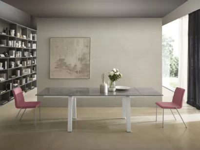 Tavolo T1357A Sand 160 in ceramica di Zamagna