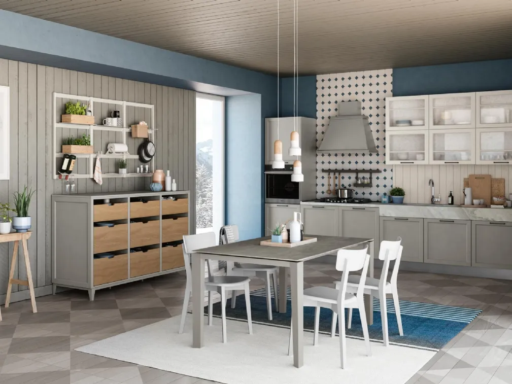Cucina Classica Contempo lineare di Creo