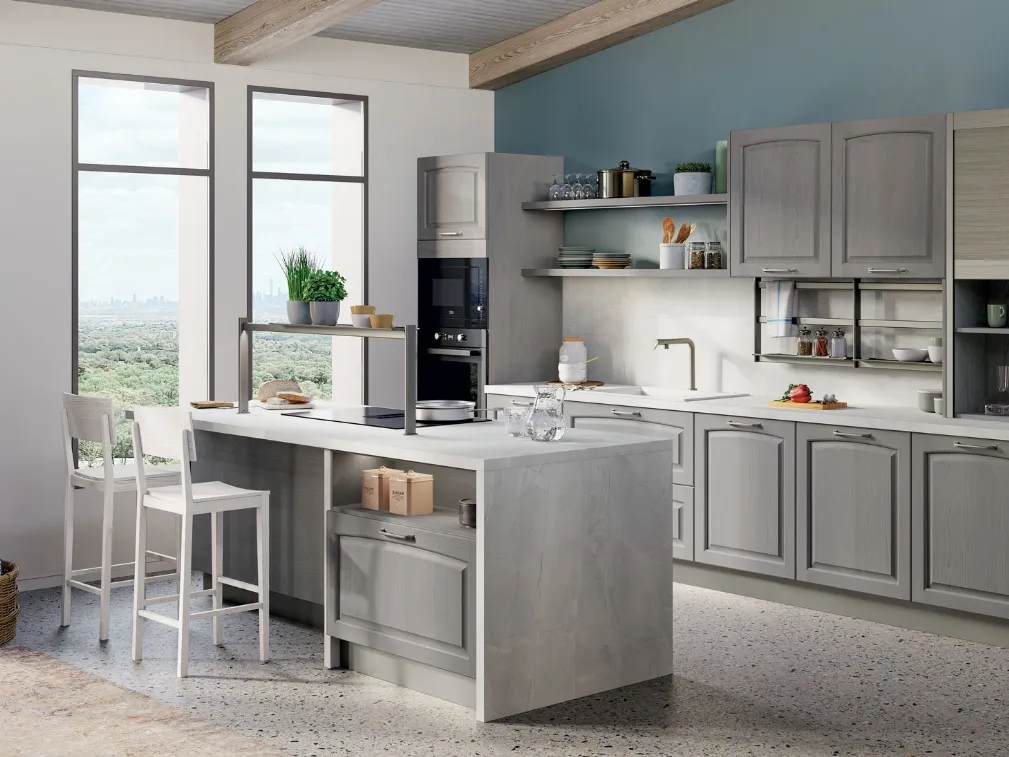 Cucina Classica Grace con isola di Creo