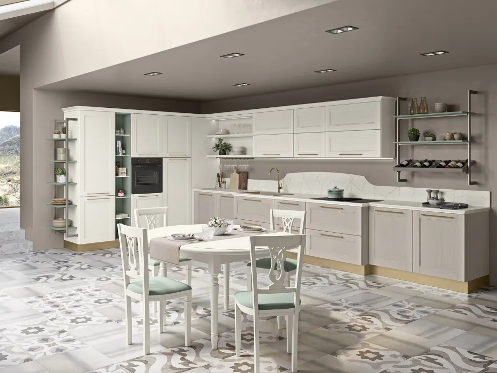 Cucina Classica Iris angolare di Creo