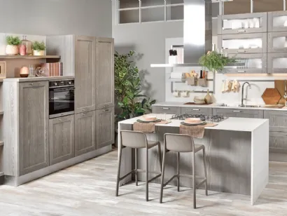 Cucina Classica Iris finitura Grigio Invecchiato di Creo