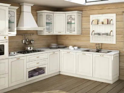 Cucina Classica Malin finitura Bianca Decapè di Creo