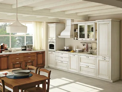 Cucina Classica Oprah Noce e Bianco di Creo