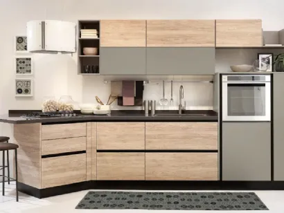 Cucina Kyra Rovere Naturale di Creo