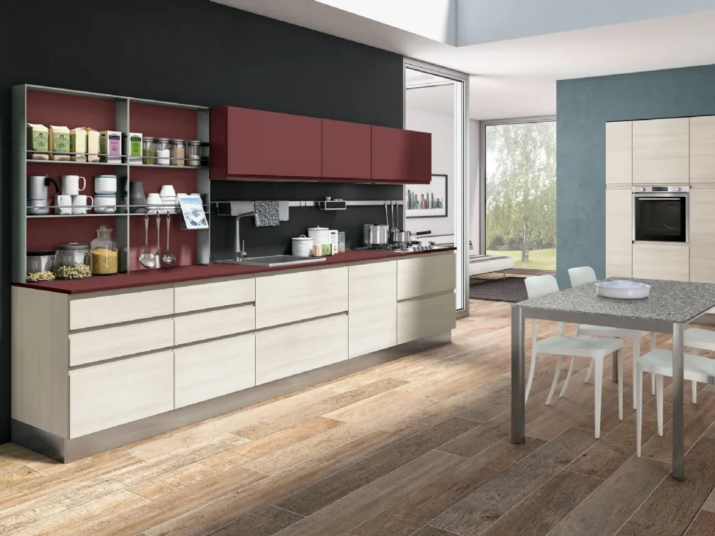 Cucina Moderna Jey Feel ad angolo di Creo