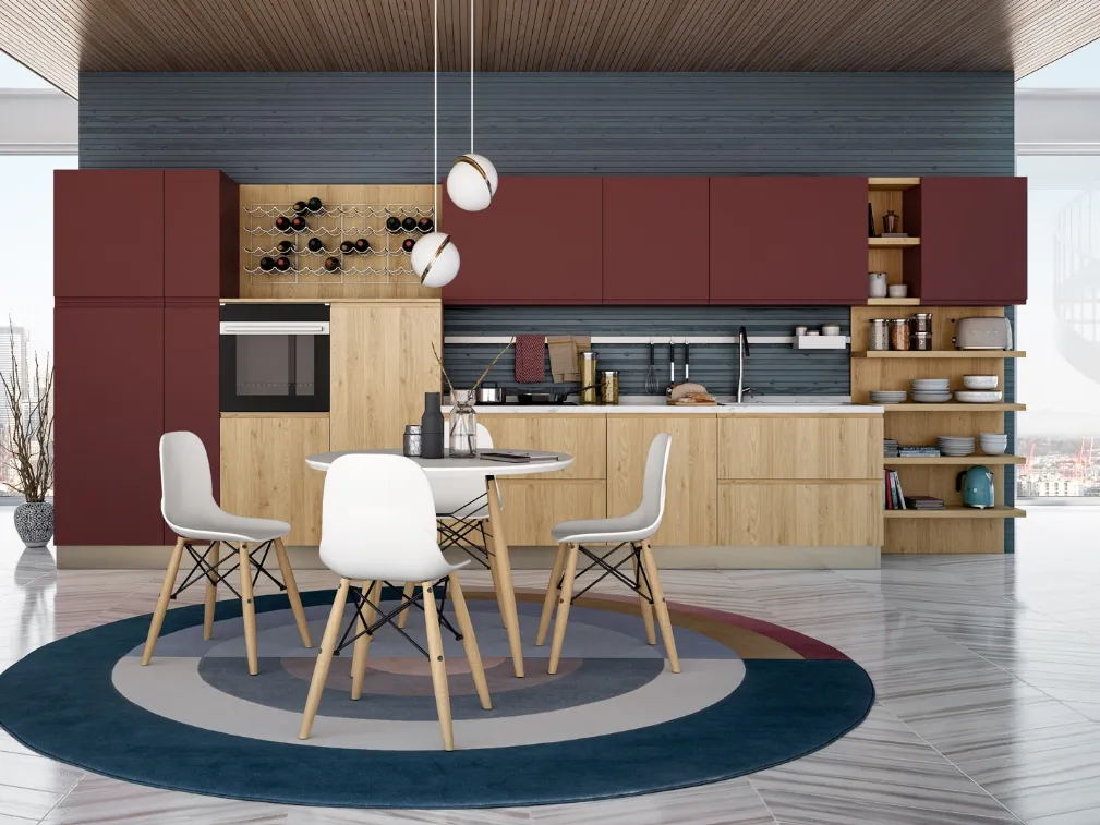 Cucina Moderna Jey Feel lineare di Creo
