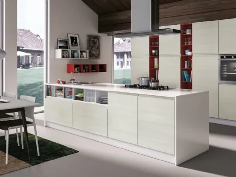 Cucina Moderna Jey Feel Rovere Diamond v2 di Creo