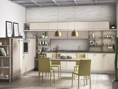 Cucina Moderna Rewind angolare di Creo