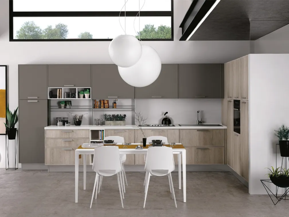 Cucina Moderna Rewind angolare di Creo