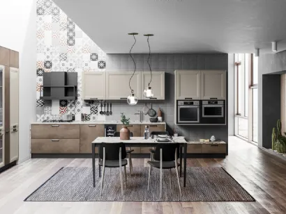 Cucina Moderna Smart finitura Cemento Bronzo di Creo