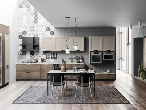 Cucina Moderna Smart finitura Cemento Bronzo di Creo