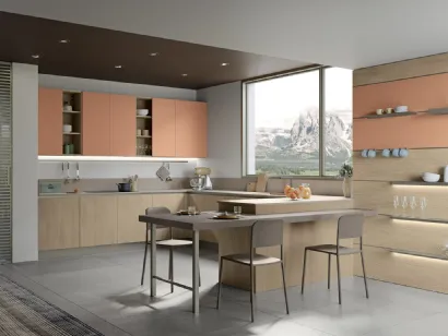 Cucina Moderna Tablet con penisola di Creo