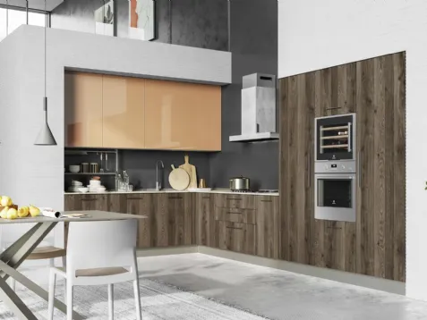 Cucina Moderne Tablet finitura in Rovere Tablà di Creo